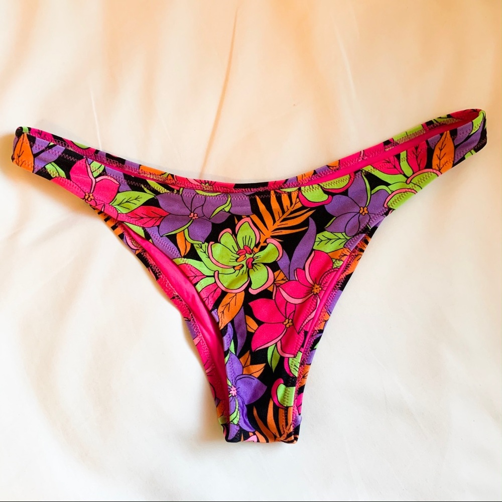 TOPSHOP floral swim bottoms